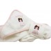 Personalised Baby Girl Princess Embroidered Hooded Towel and Wash Cloth Gift Set